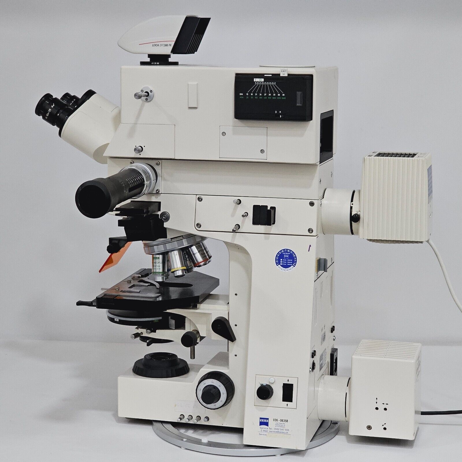 ZEISS Axiophot El-Einsatz Microscope 451887 DFC300 FX Camera + 6 Objectives &..