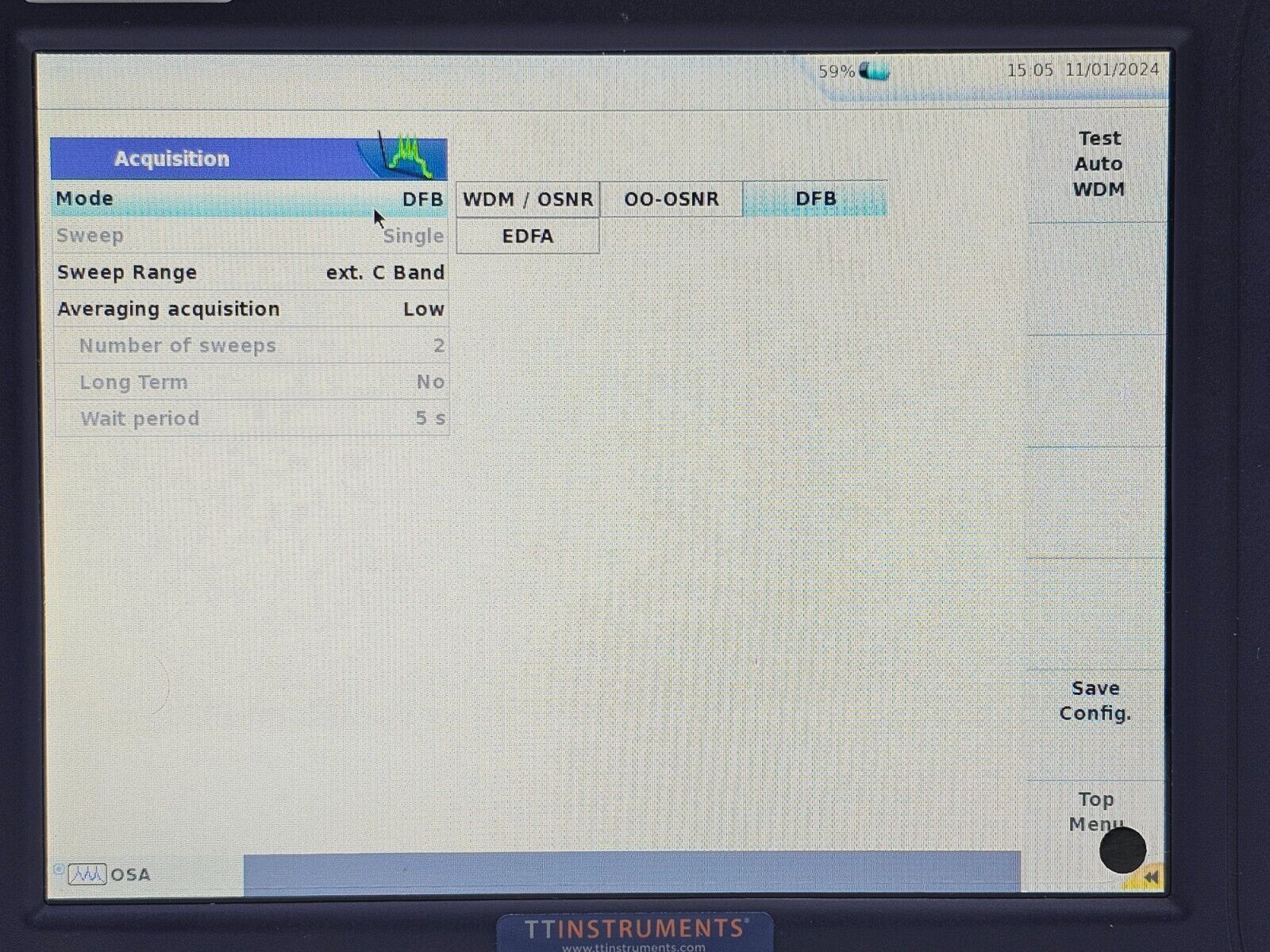 Viavi JDSU 6000A V2 + OSA-110M 1250 - 1650 nm OSA Optical Spectrum Analyzer #1