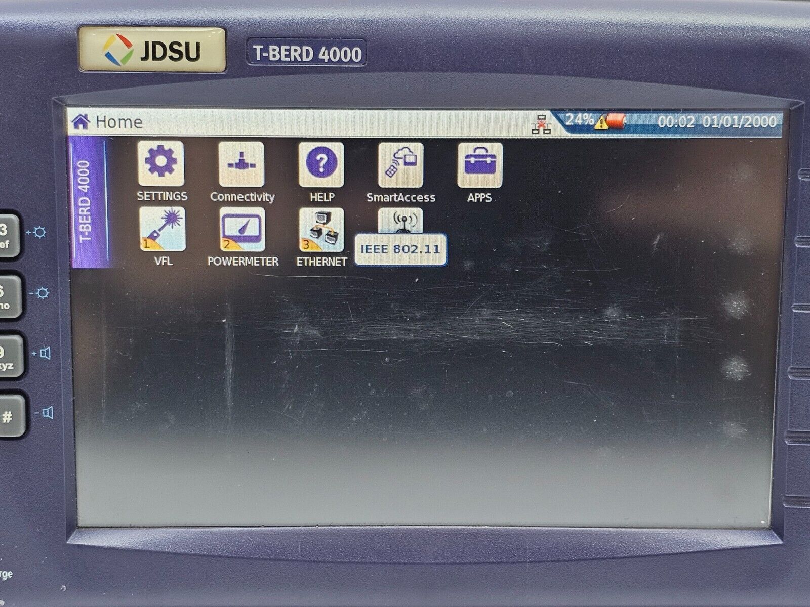 Viavi JDSU MTS 4000 Mainframe Platform with Power Meter and Visual Fault Locator