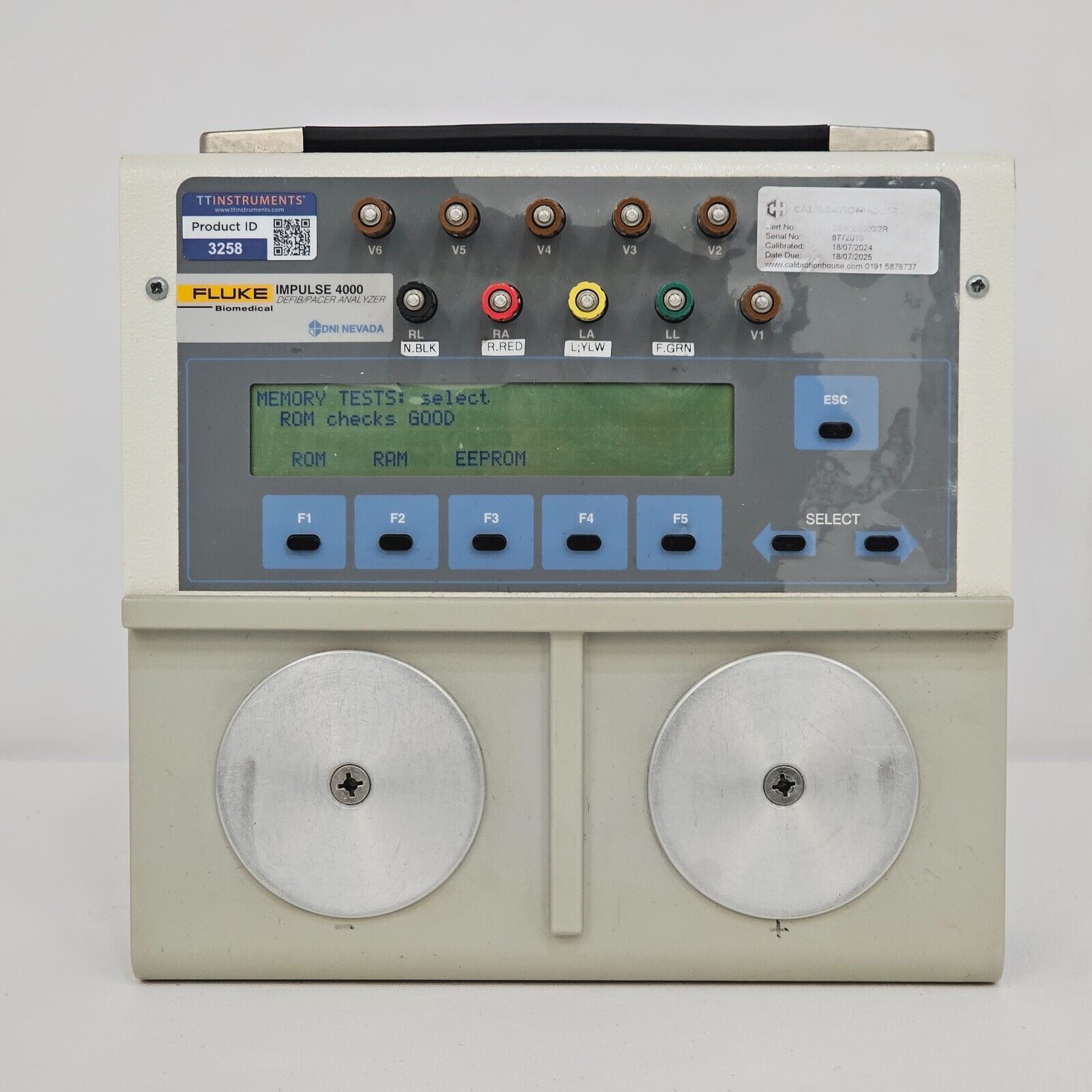 Fluke Biomedical Impulse 4000 Defib/Pacer Analyzer DNI Nevada Dynatech TQA-9 Mod