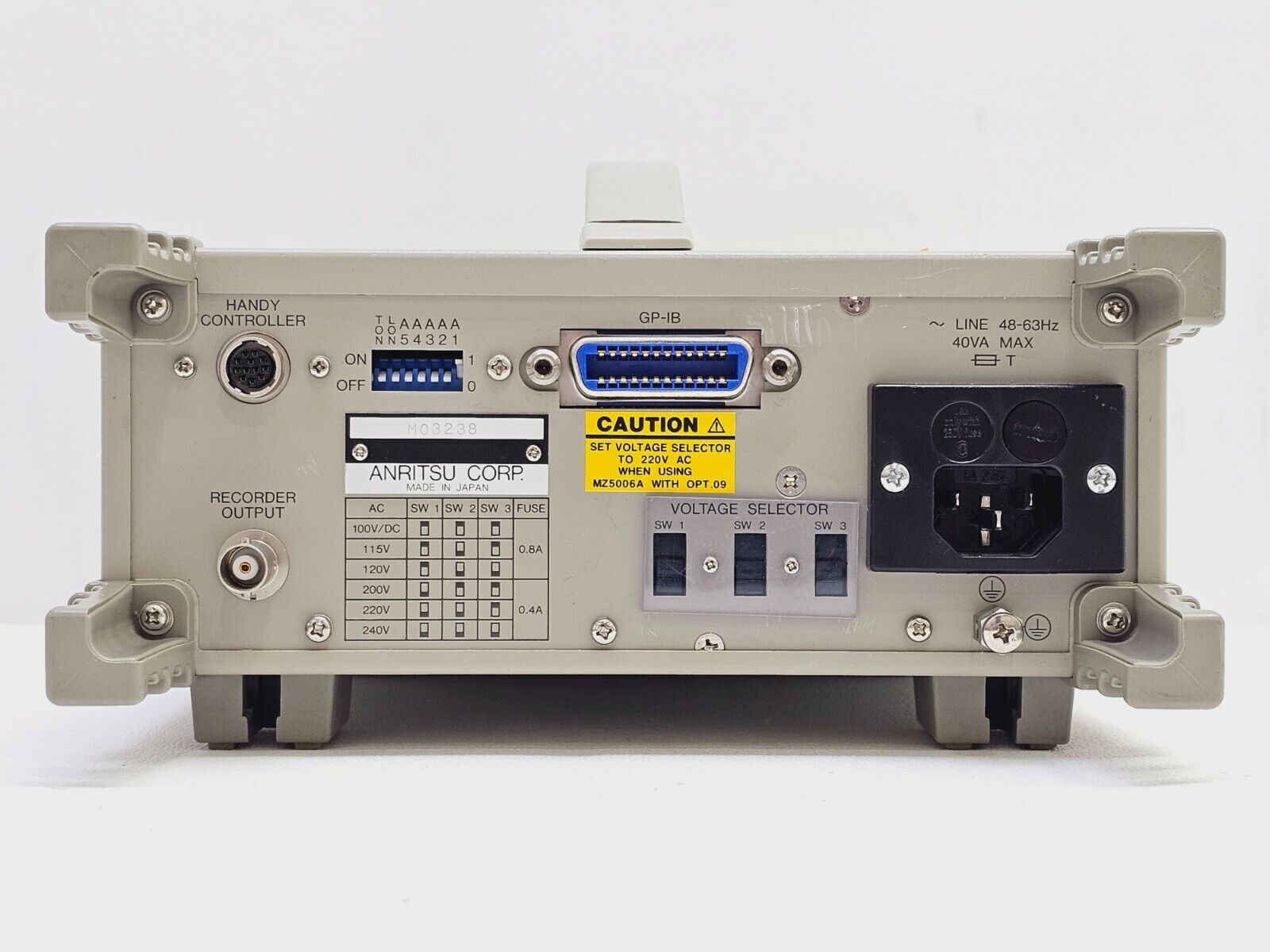 Anritsu Optical Power Meter ML9001A with MA9712A Power Sensor & Cable