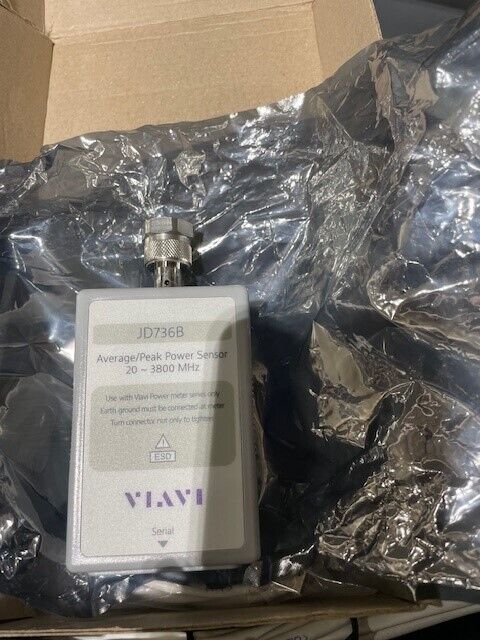 Viavi JDSU JD736B Average Peak/Power Sensor 20-3800 MHz with CD & Cable