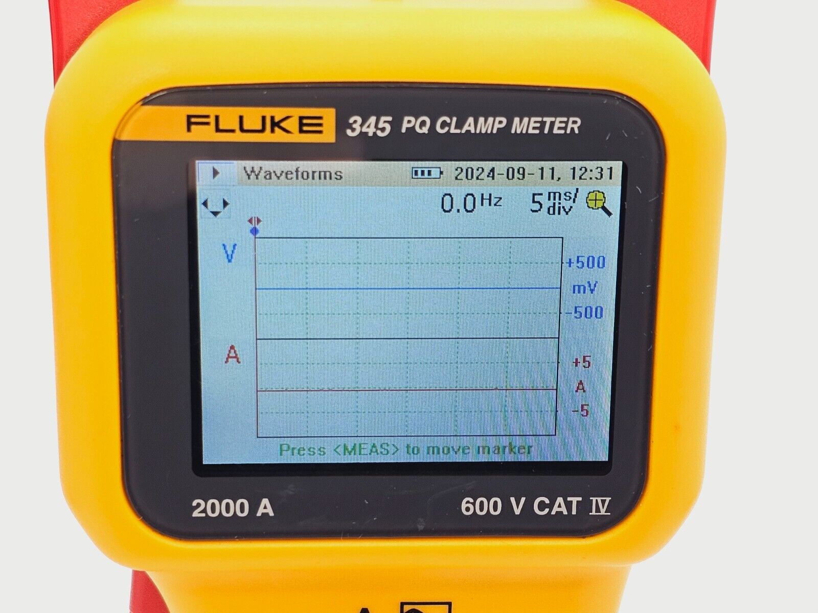 FLUKE 345 PQ Power Quality CLAMP METER 2000 A 600 V with Accessories