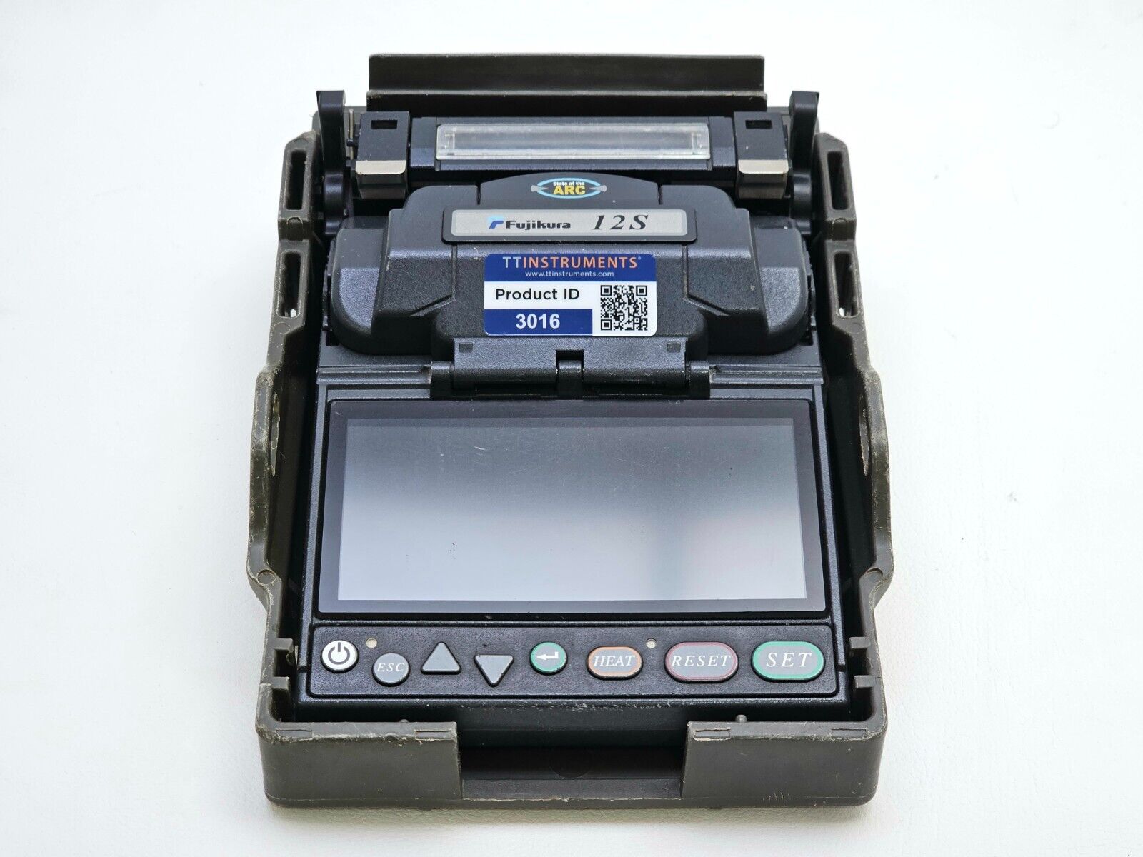 Fujikura 12S SM MM Fiber Fusion Splicer + CT-06 Cleaver & Fiber Holders ARC 1548