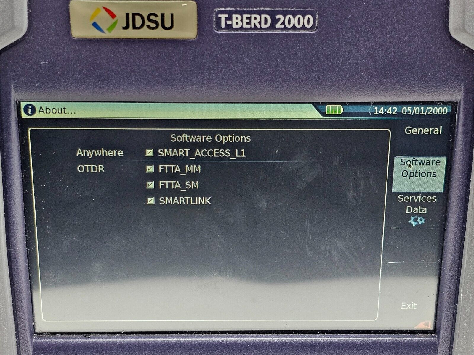 Viavi JDSU T-BERD 2000 Test Platform / Mainframe with built-in Power Meter