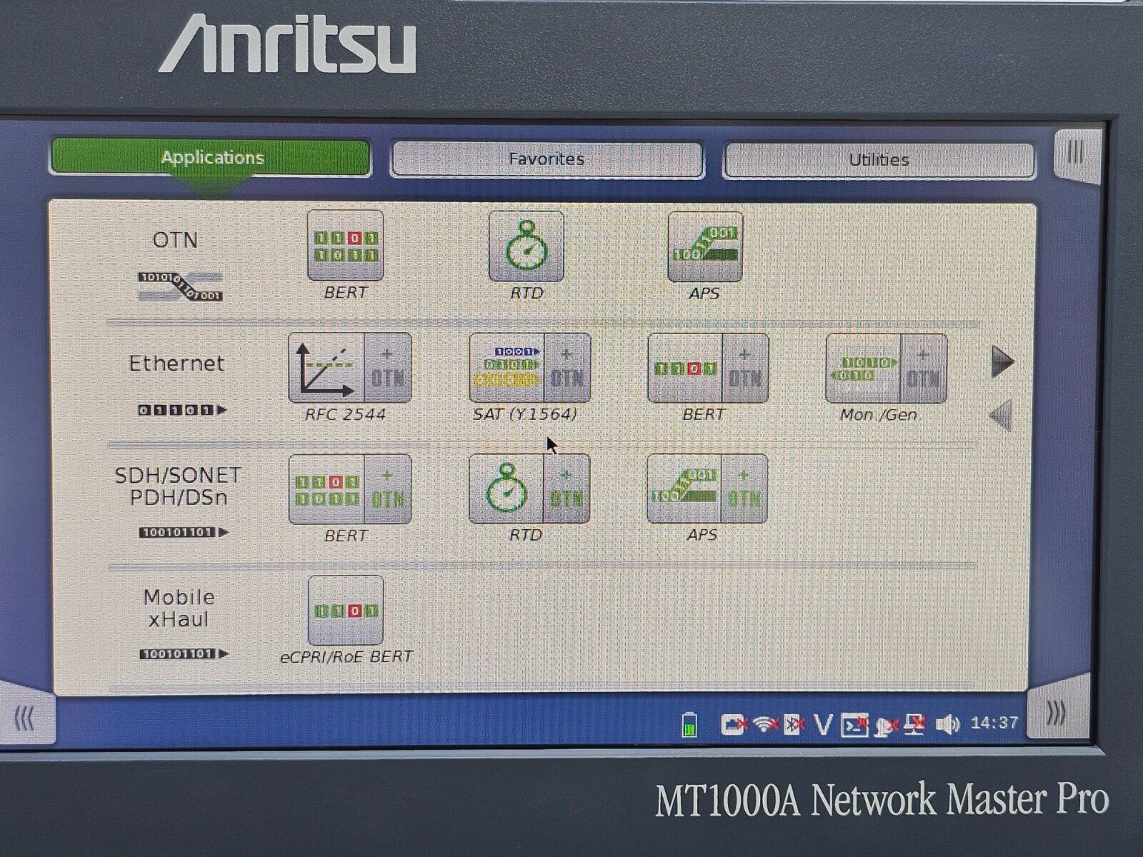 Anritsu MT1000A Network Master Pro MU100010A 10G Ethernet Multirate Dual Channel