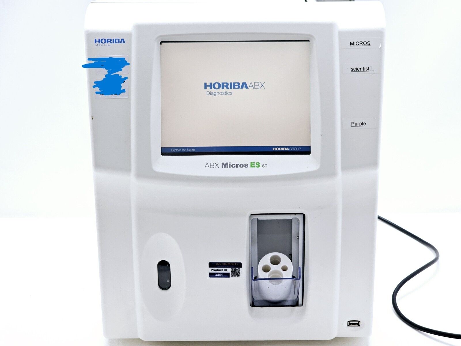 FOR PARTS/REPAIR HORIBA ABX Micros ES 60 Haematology Analyser NO HDD