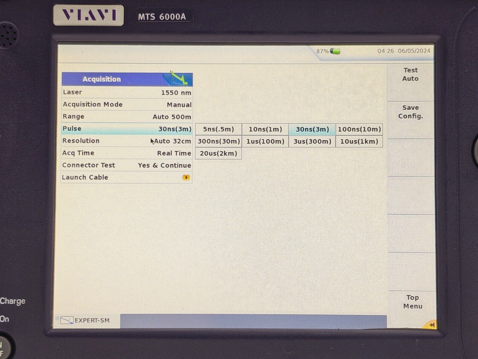 Viavi JDSU MTS 6000A V2 + 8126 B SM OTDR Module 1310/1550nm E8126B APC-FC