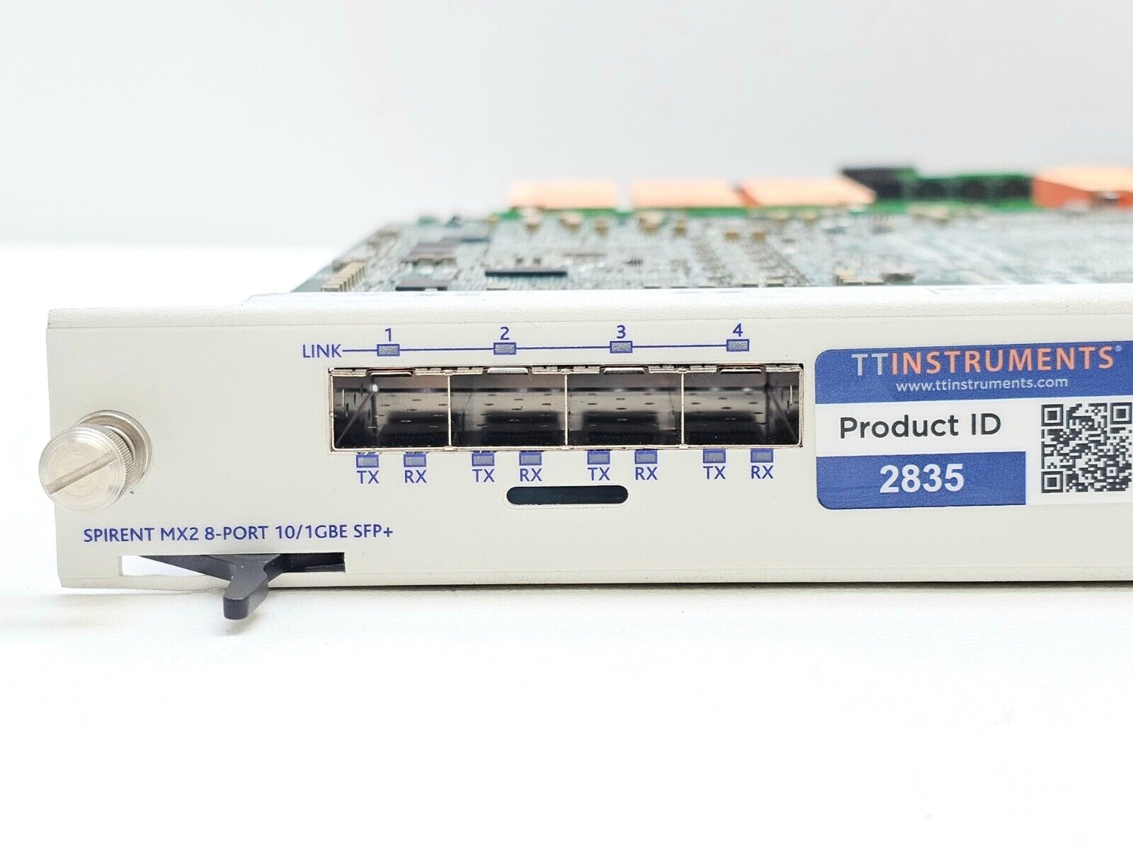 SPIRENT MX2-10G-S8 MX2 8-PORT 10G/1GBE SFP+ Licences: 100M/1G/2.5G/5G/10G +SFPs