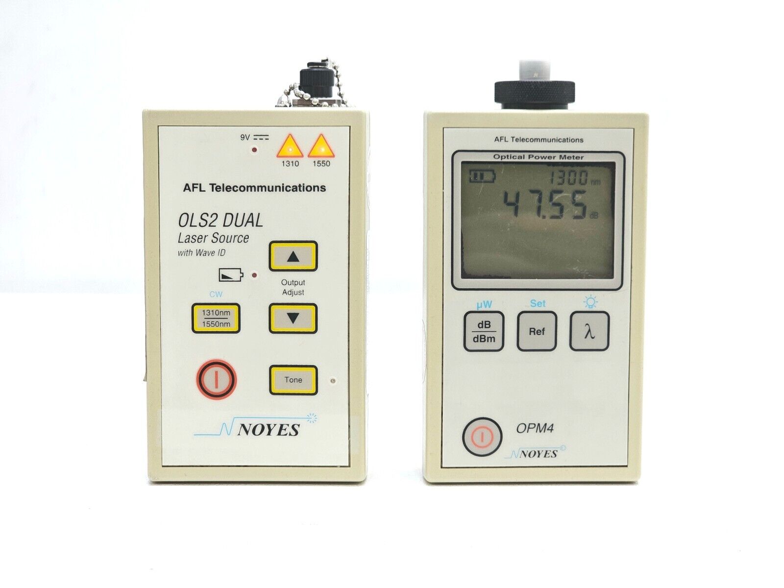 AFL Noyes OPM4-3D & LS2D FC Laser Source (1310/1550) and Power Meter