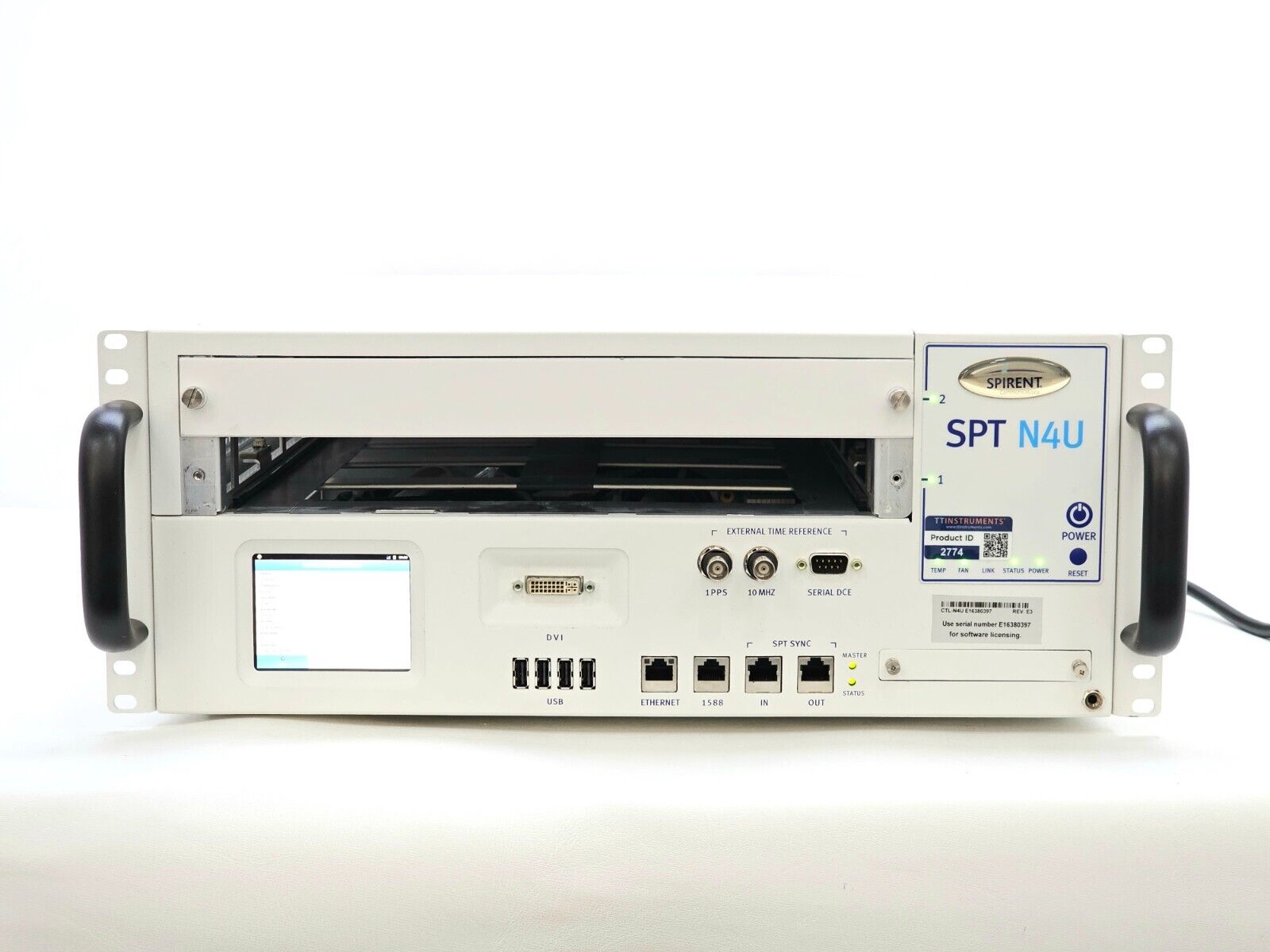 Spirent SPT-N4U-220 2-Slot Chassis Base Model CHS-N4U REV. A3 SPT N4U