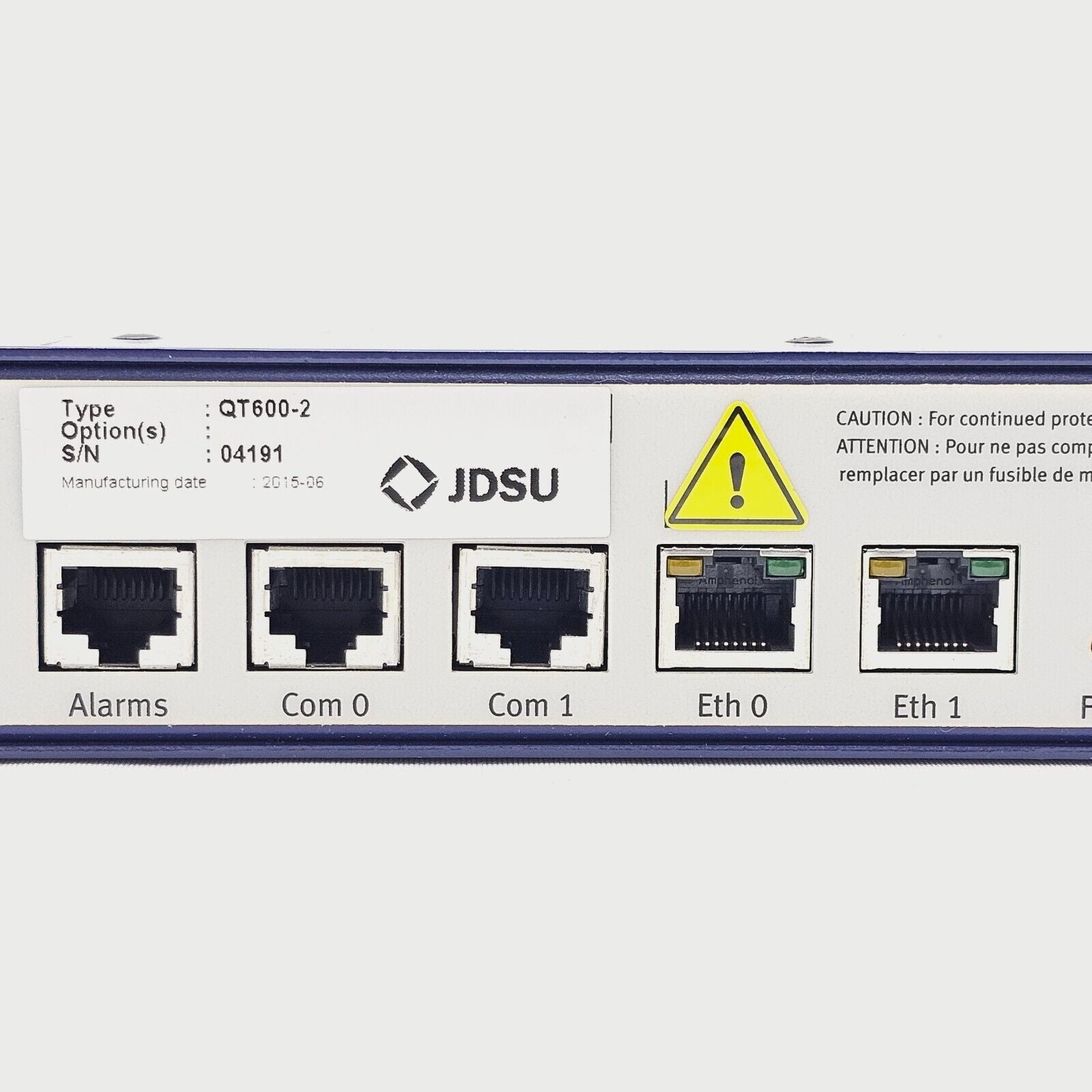 Viavi JDSU QT-600 Ethernet Test Head QT-600-2 w/ SM MM Mods & Power Adapter