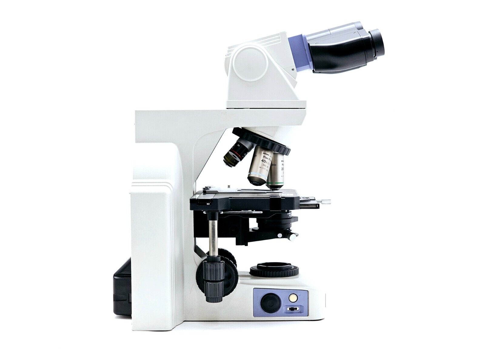 NIKON ECLIPSE E400 Microscope + 5x Objectives 40x/0.75 60x/0.80 4x/0.10 10x/0.25