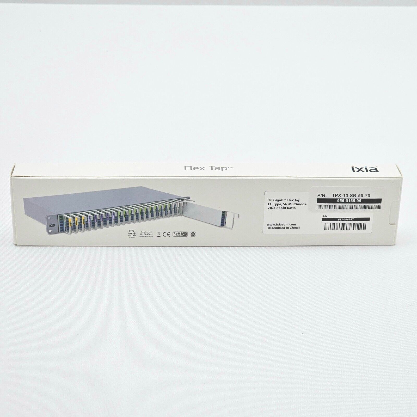 IXIA TPX-10-SR-50-70 10 Gigabit Flex Tap LC Type SR Multimode 70/30 Split Ratio