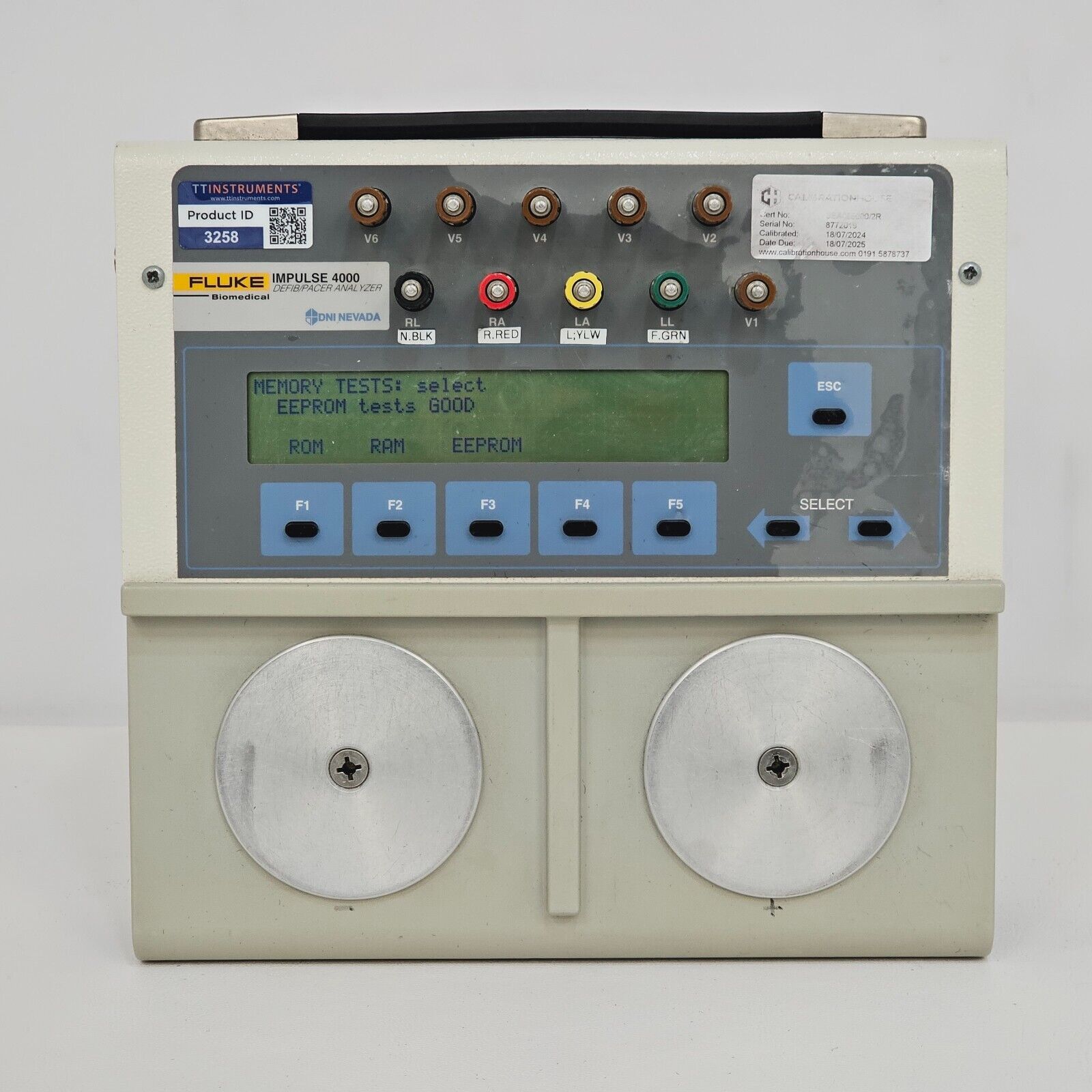 Fluke Biomedical Impulse 4000 Defib/Pacer Analyzer DNI Nevada Dynatech TQA-9 Mod