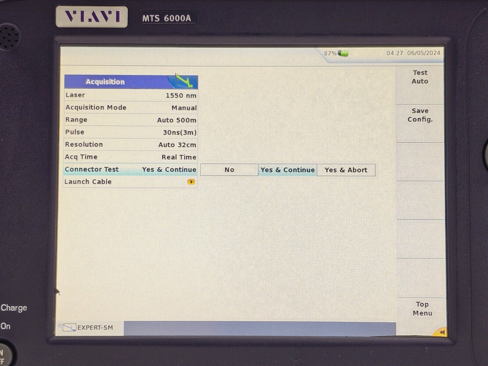 Viavi JDSU MTS 6000A V2 + 8126 B SM OTDR Module 1310/1550nm E8126B APC-FC