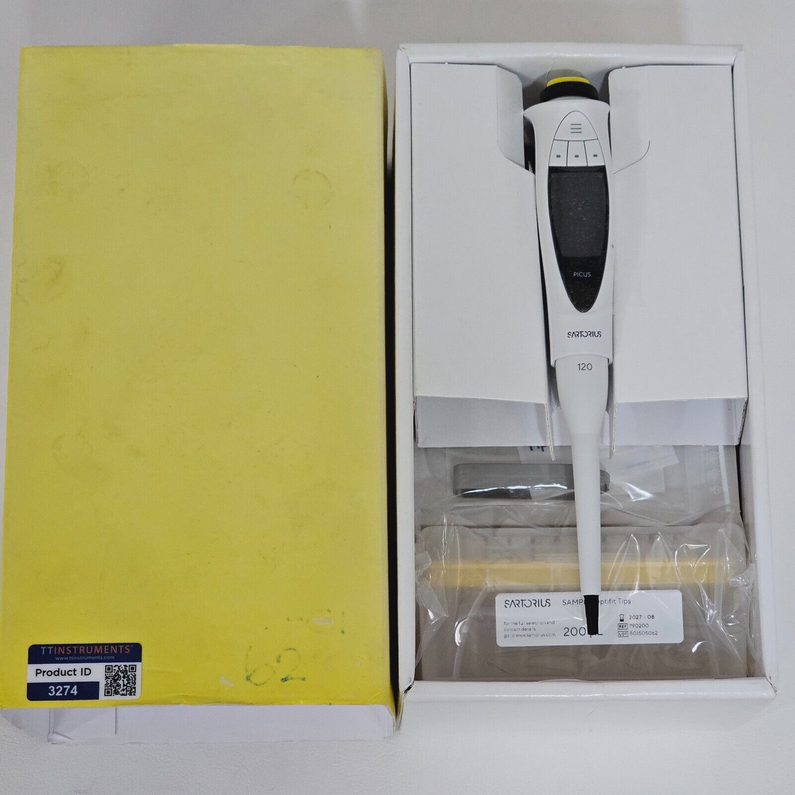 New Picus NXT Sartorius 1-Channel Electronic Pipette 5- 120 μl 735041