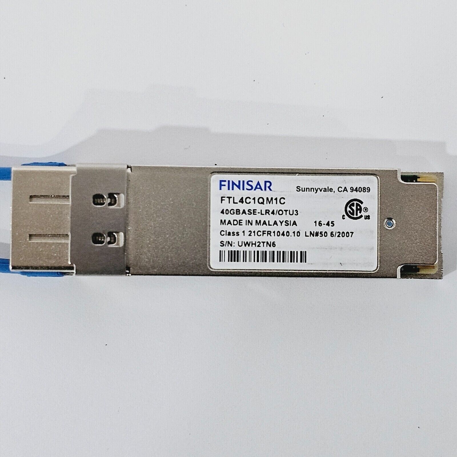 Finisar Optical 3061/92.93 FTL4C1QM1C QSFP 40G LR4/OTU3 Multi Rate Transponder