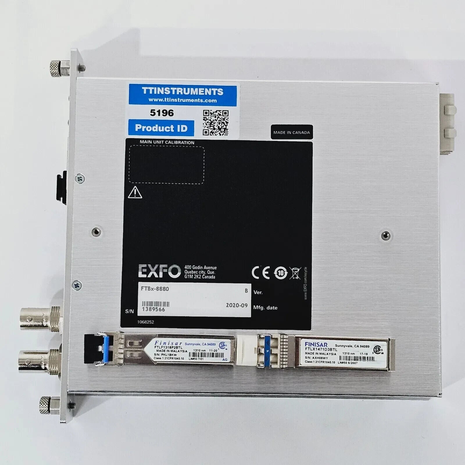 EXFO FTB-1 V2/Pro Mainframe with FTBx-8880 10G LAN WAN Ethernet Test Module