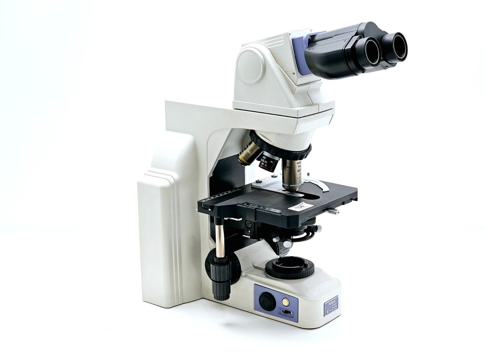 NIKON ECLIPSE E400 Microscope + 5x Objectives 40x/0.75 60x/0.80 4x/0.10 10x/0.25