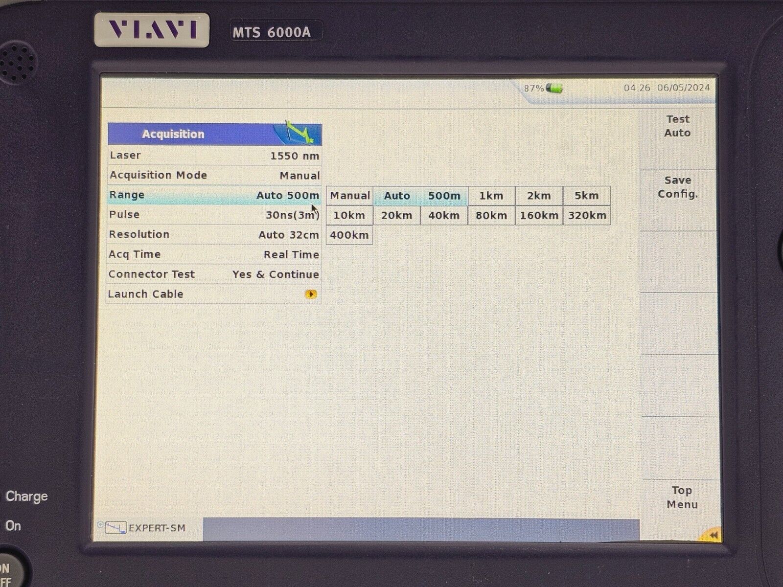 Viavi JDSU MTS 6000A V2 + 8126 B SM OTDR Module 1310/1550nm E8126B APC-FC