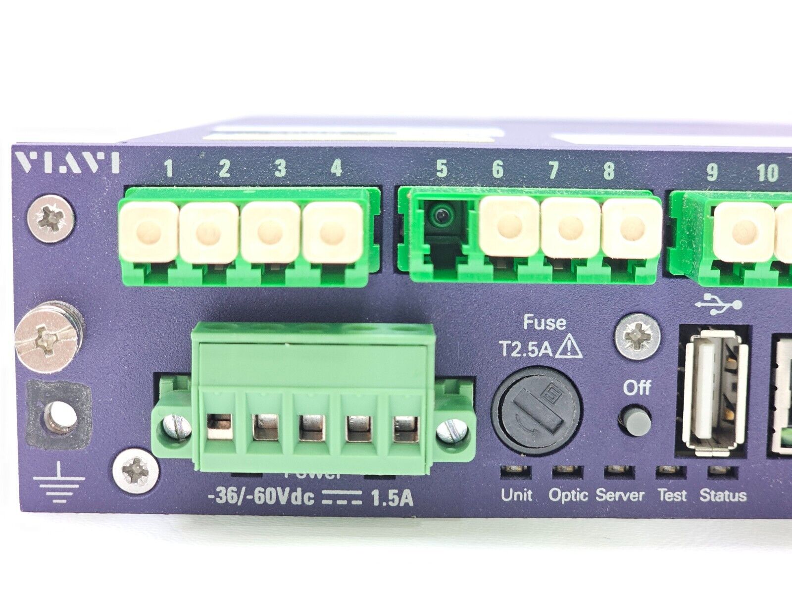 Viavi JDSU OTU 5000 EOTDR2-L-A1-COTU 16-port 1625nm OTDR Medium Range