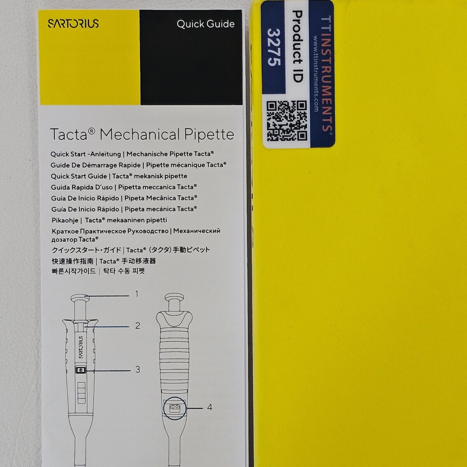 New Tacta Sartorius 1-Channel Mechanical Pipette 10-100 μl LH-729050