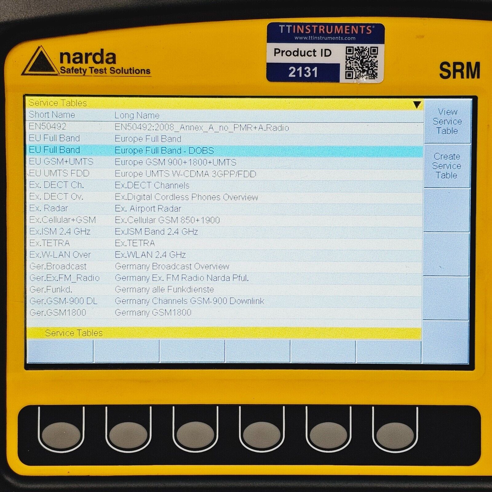 Narda SRM-3006 9 kHz - 6 GHz & E-Field Antenna Three-Axis 27 MHz - 3 GHz RFI/EMI