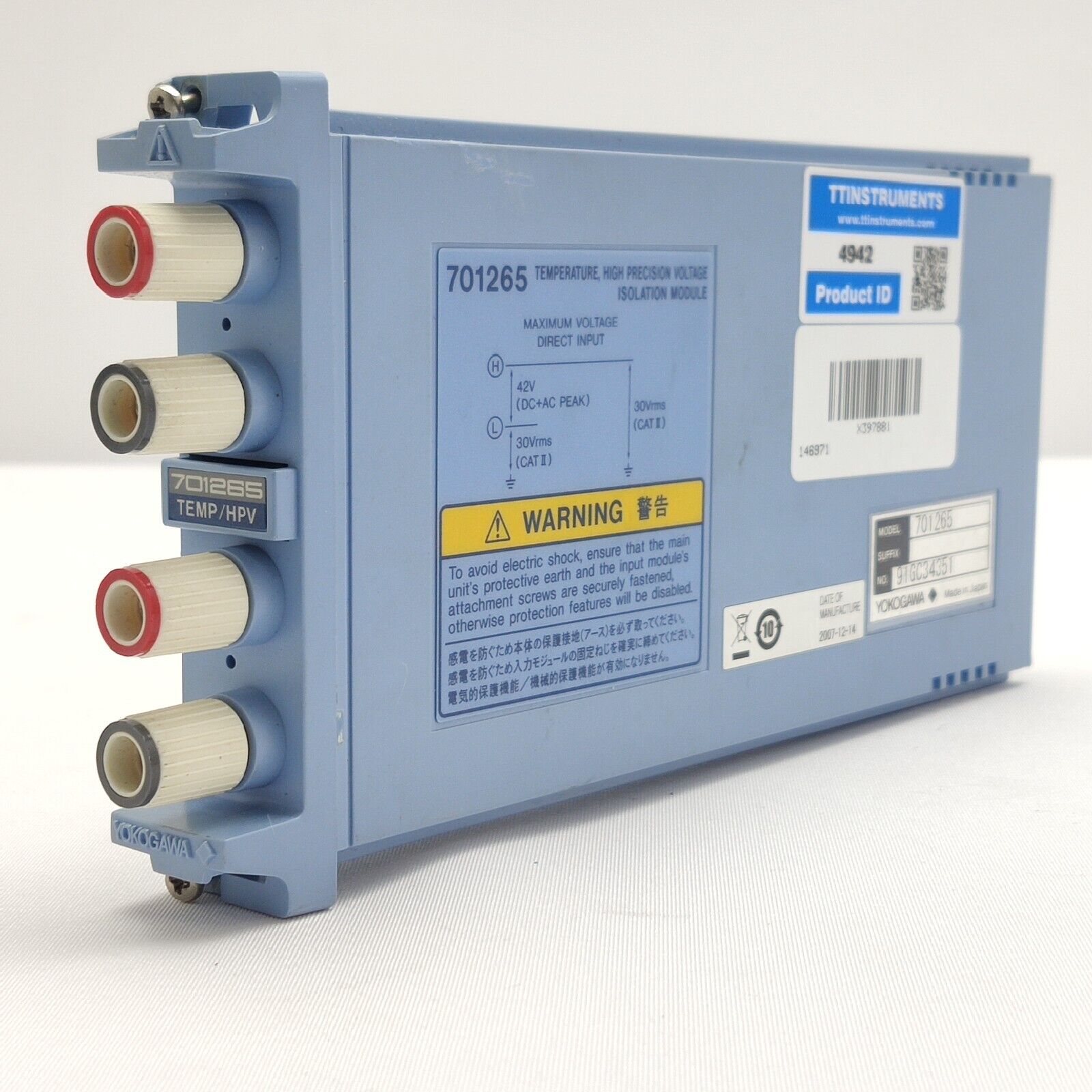 Yokogawa 701265 Temperature High Precision Voltage Isolation Module