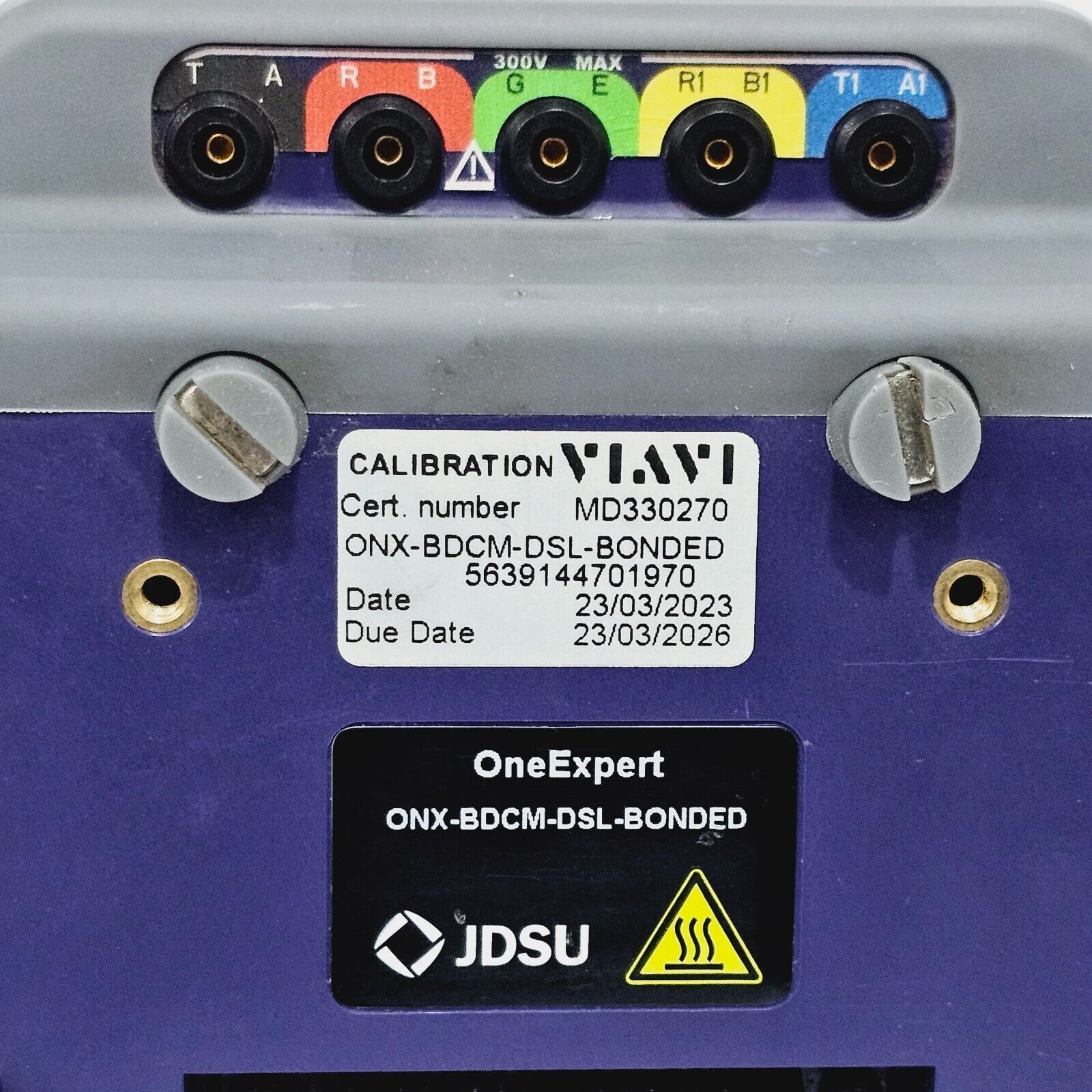 Viavi Calibrated OneExpert ONX-580 DSL Bonded G.fast Broadcom V35B Profile