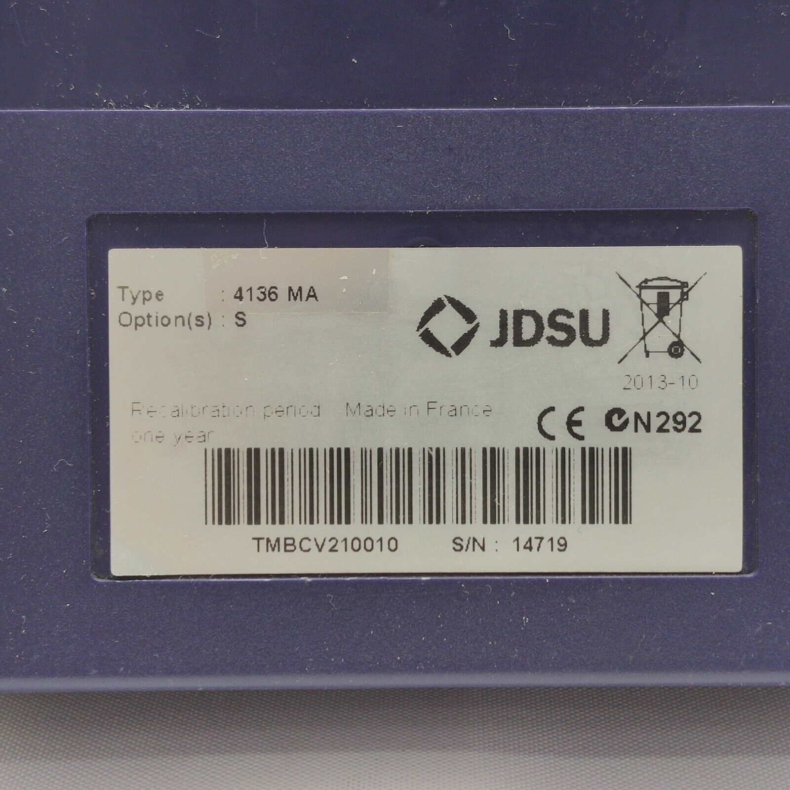 Viavi JDSU 4126 MA SM OTDR 1310/1550 nm 40/38 dB PC  Metro Access FTTH