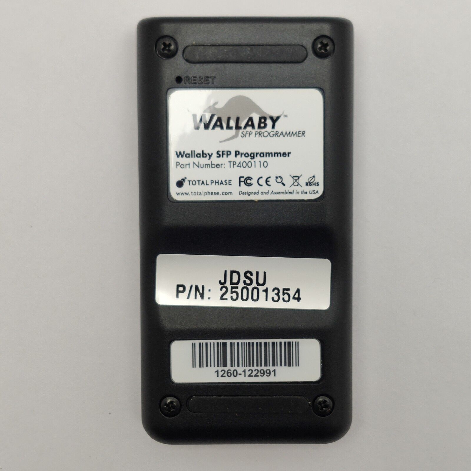 JDSU 25001354 Wallaby SFP Programmer TP400110 Total Phase