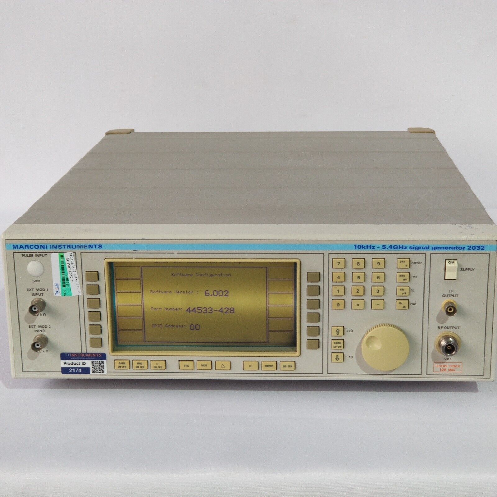 Calibrated Jan 2024 Marconi Instruments 2032 10kHz - 5.4 GHz Signal Generator