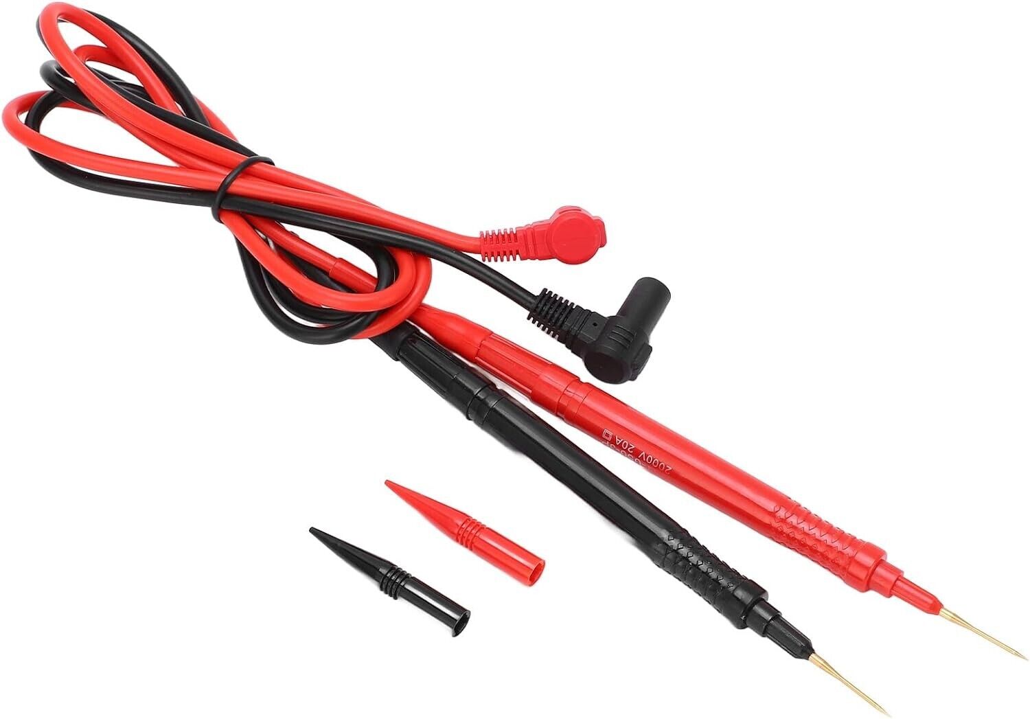 BST-050-JP Ultra Fine Soft Silicone 2000V 20A Multimeter Test Leads Probes