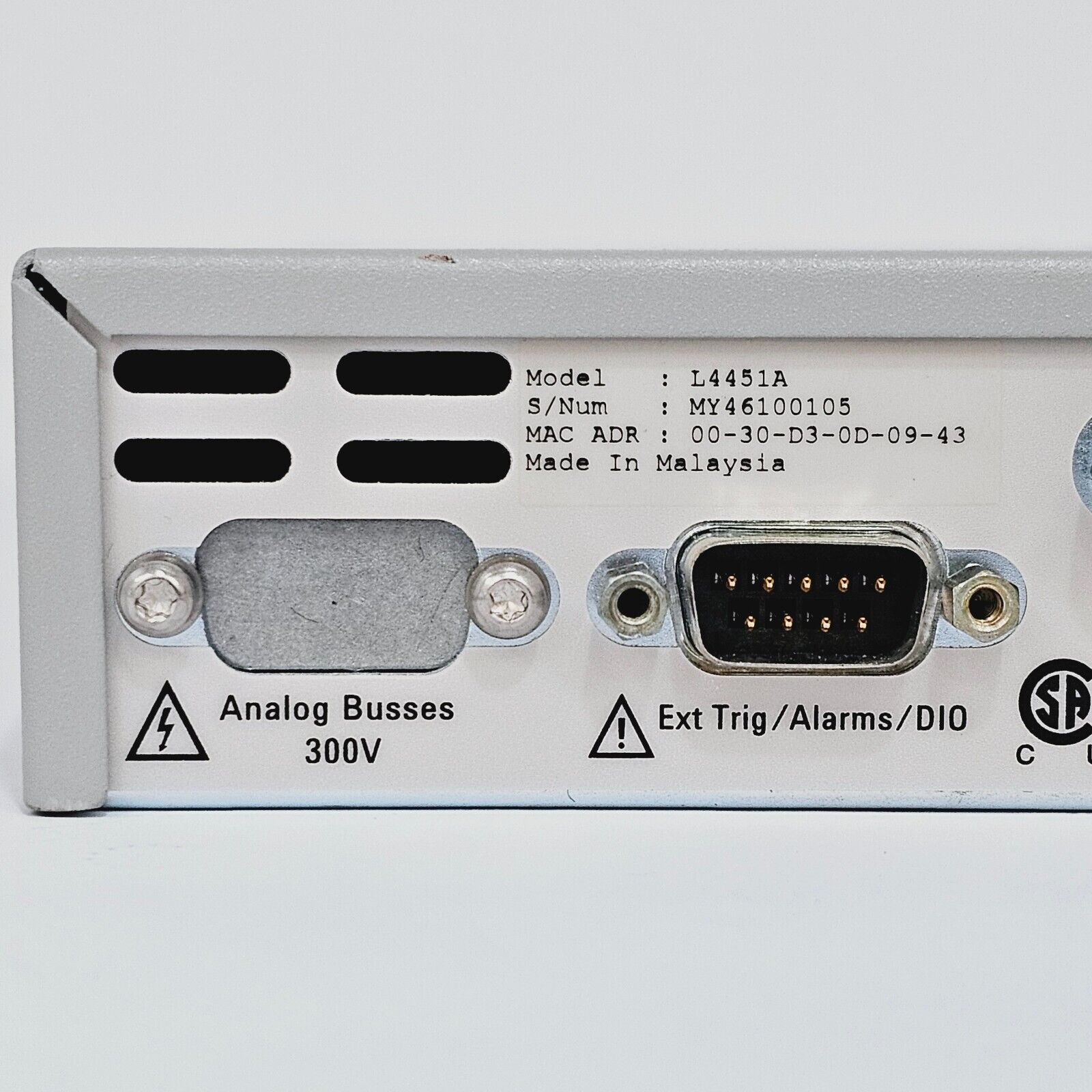 Keysight Agilent L4451A 4 Channel Isolated D/A Converter LXI w/ Waveform Memory