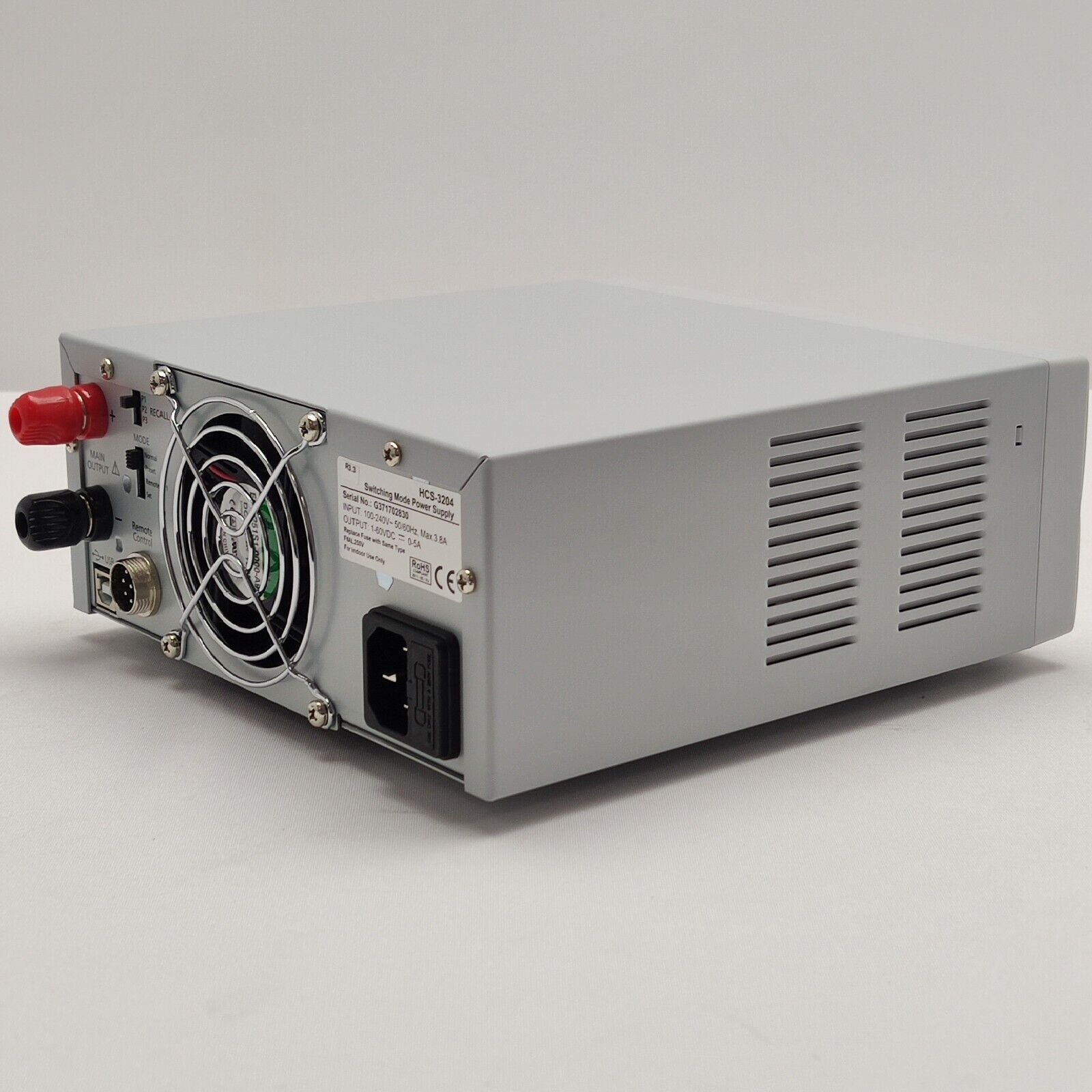 Manson Switching Mode Power Supply 1-60VDC 5A HCS-3204