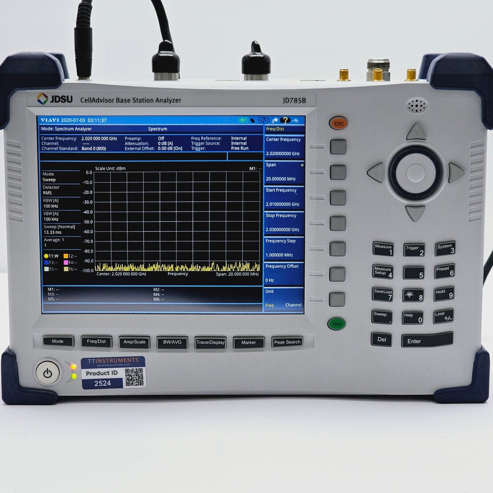 JDSU JD785B CellAdvisor Base Station Analyzer 9kHz-8GHz w/ JD78050509 OSL