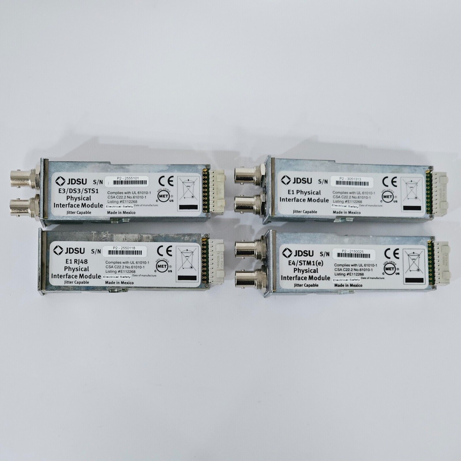 Viavi JDSU E1/E1 RJ48 E3/DS3/STS1 E4 STM1(e) PIM-KIT Physical Interface Modules