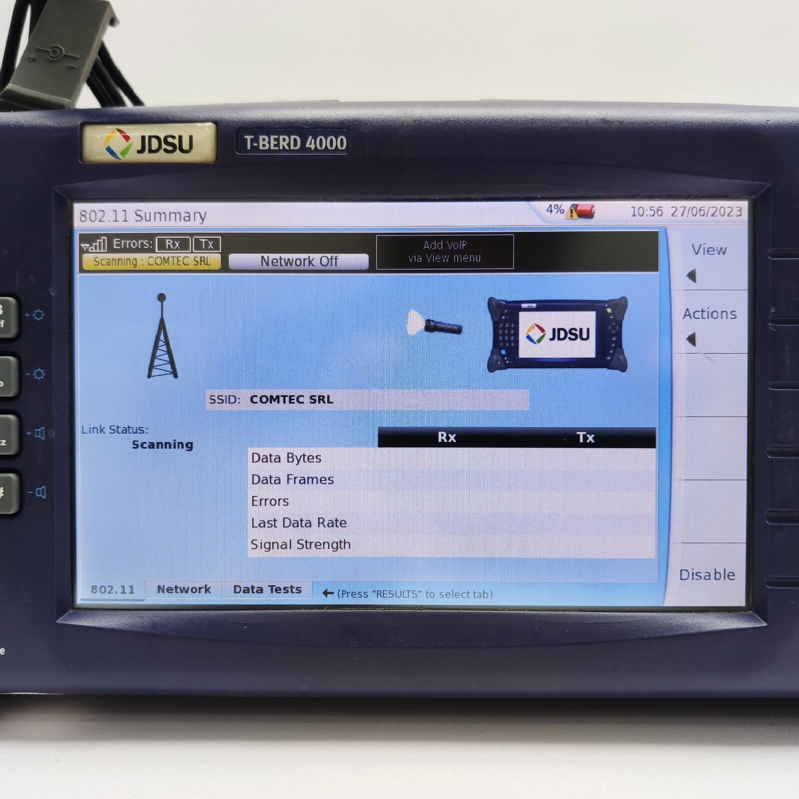 JDSU T-BERD 4000 w/ ESAM C4000 LAN Ethernet Tester