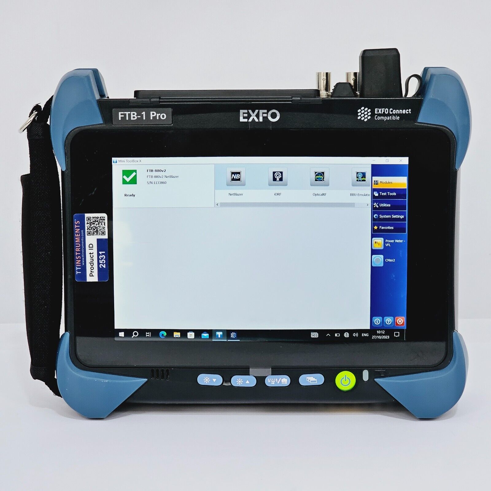 EXFO FTB-1 Pro w/ PM & VFL w/ FTB-880v2 NetBlazer SDH SONET PDH 52M Tester