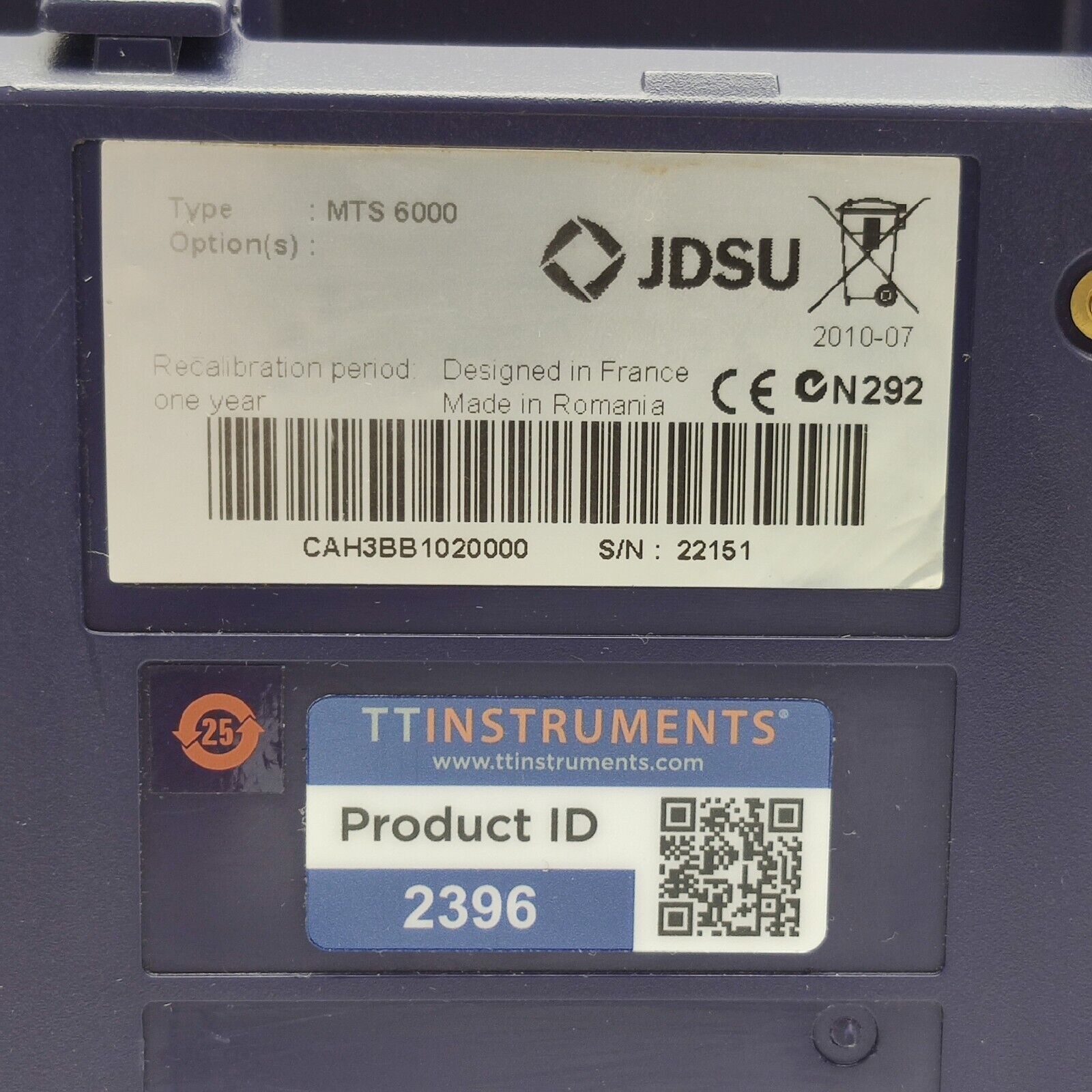 Vaivi JDSU MTS 6000 OTDR Mainframe