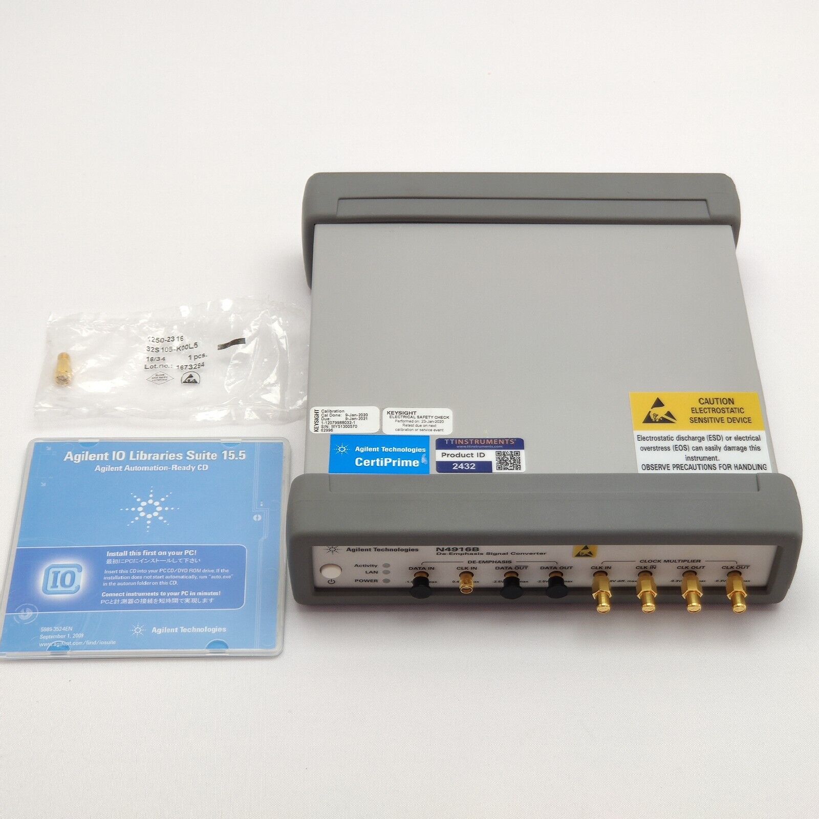 Agilent Keysight N4916B De-Emphasis Signal Converter Opt: STD 001