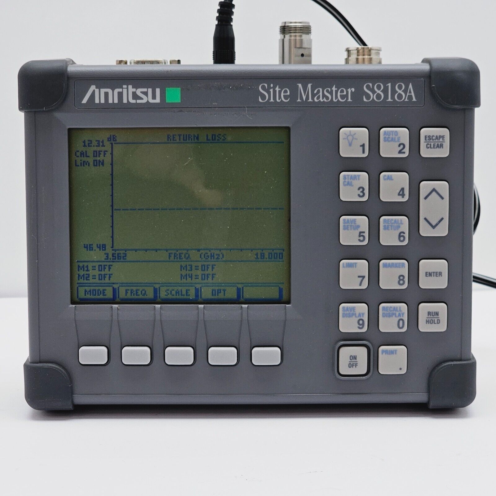 Anritsu S818A Site Master Cable & Antenna Analyzer w/ Option 5 3.3 GHz - 18 GHz