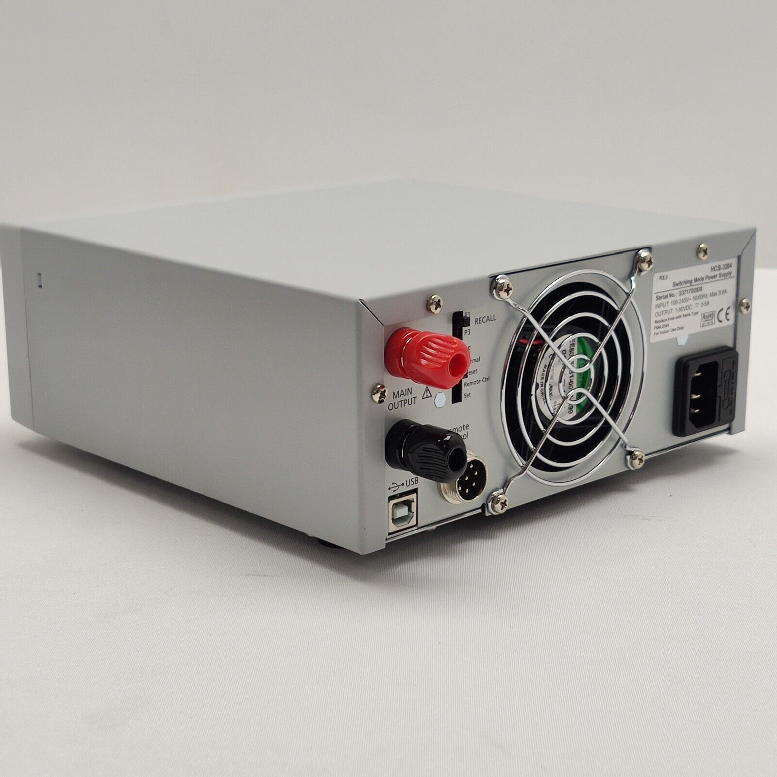 Manson Switching Mode Power Supply 1-60VDC 5A HCS-3204