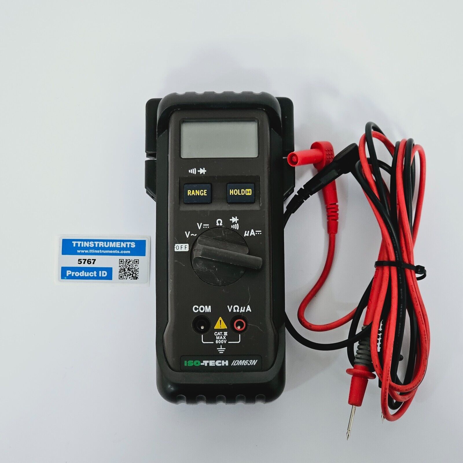 ISO-TECH IDM63N Digital MM Multimeter with Probes