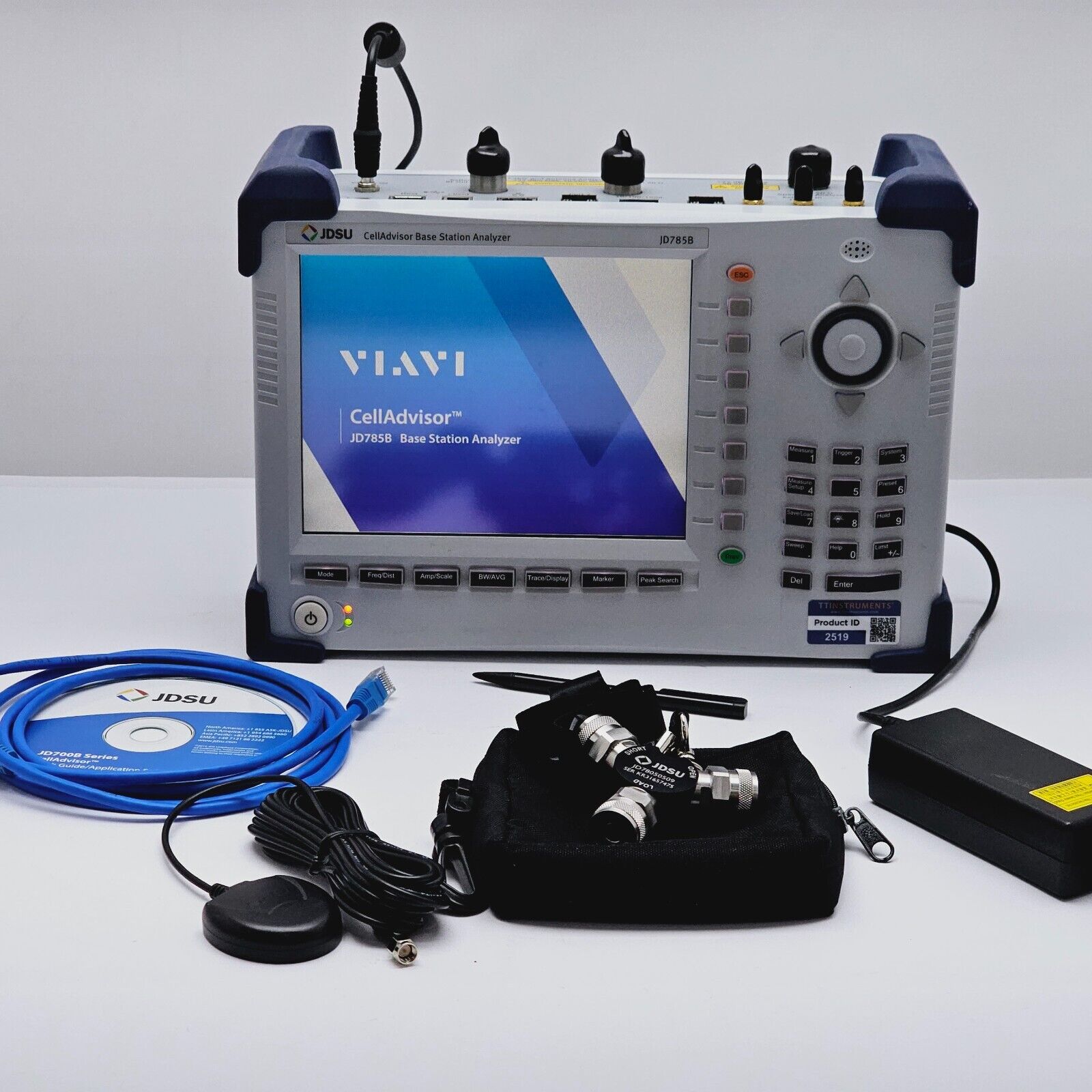 JDSU JD785B CellAdvisor Base Station Analyzer w/ JD78050509 w/ Options 9kHz-8GHz