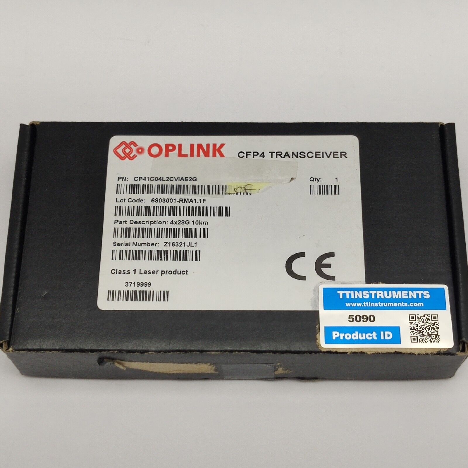 Viavi Oplink CCFP4-112G-3-4 CFP4 Transceiver 4x28G 10km CP41C04L2CVIAE2G