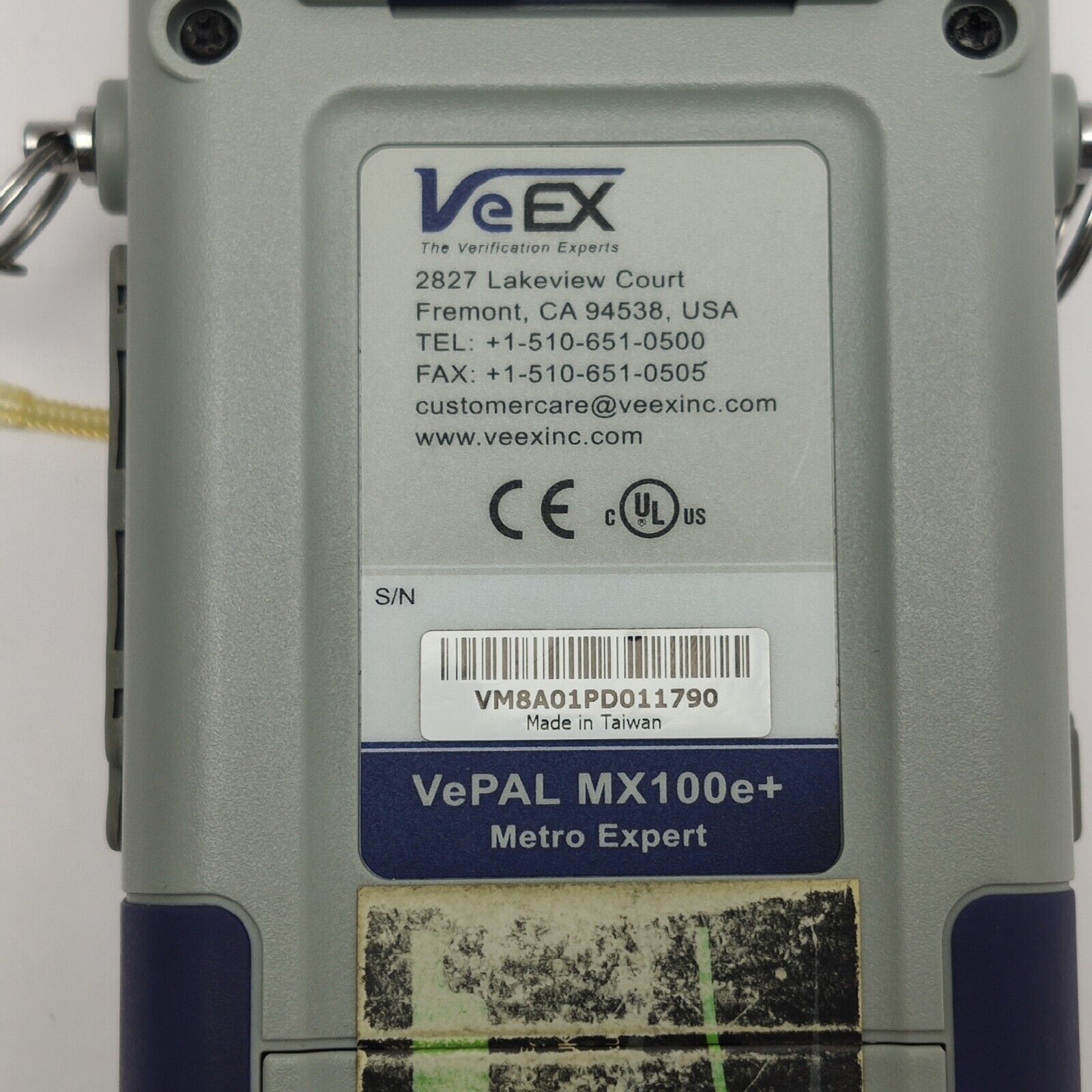 VeEX VePAL MX100e+ Metro Expert Mobile Backhaul & Carrier Ethernet Test RFC2544