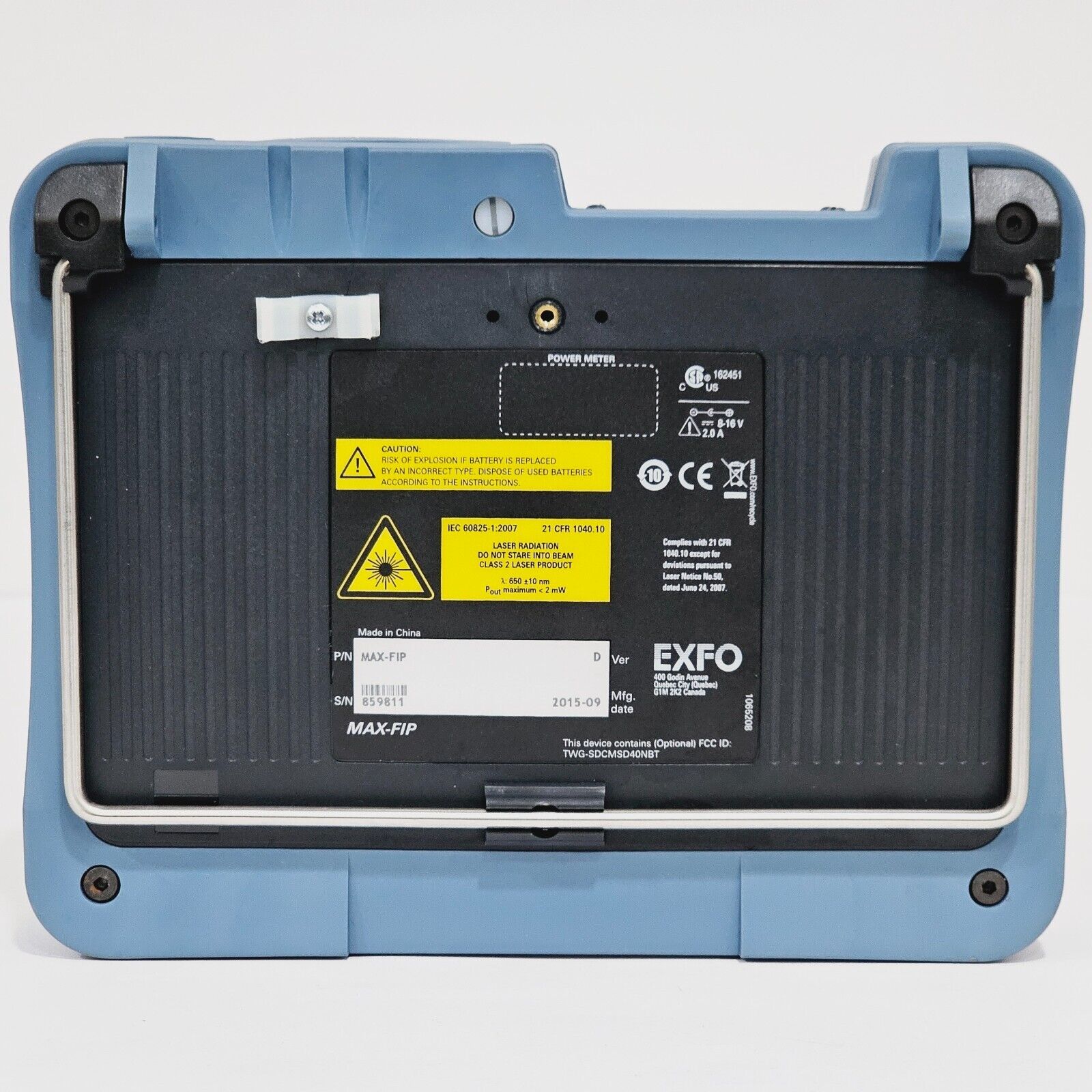 EXFO MaxTester MAX-FIP Fiber Optic Certifier Mainframe