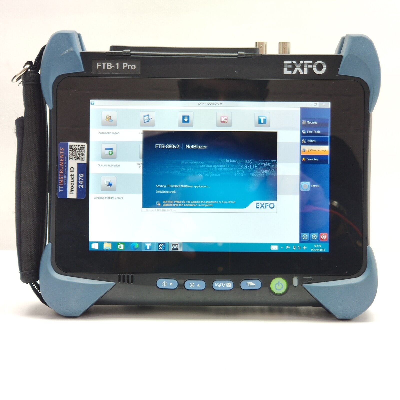 EXFO FTB-1 Pro w/ FTB-880v2 NetBlazer OTN ODU SDH SONET PDH L2-Transparency 52M